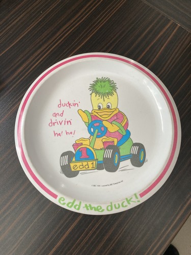 Edd the duck plate 80s - duck,